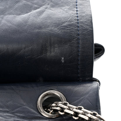 Chanel Aged Calfskin Quilted 2.55 Reissue 226 Flap Navy Blue 11 of 12