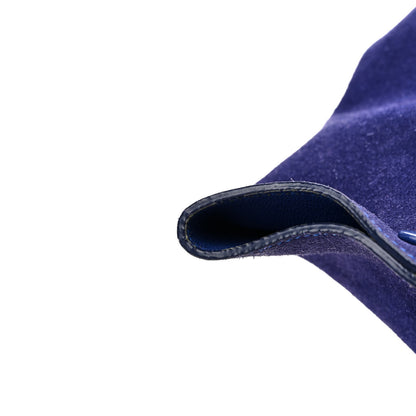 Celine Smooth Calfskin Suede Medium Tri-Color Trapeze Indigo 13 of 16