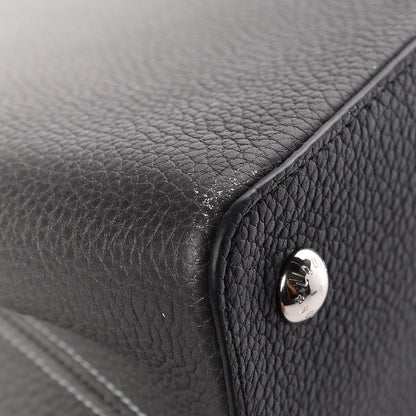 Louis Vuitton Taurillon Capucines MM Cloudy Black 9 of 13