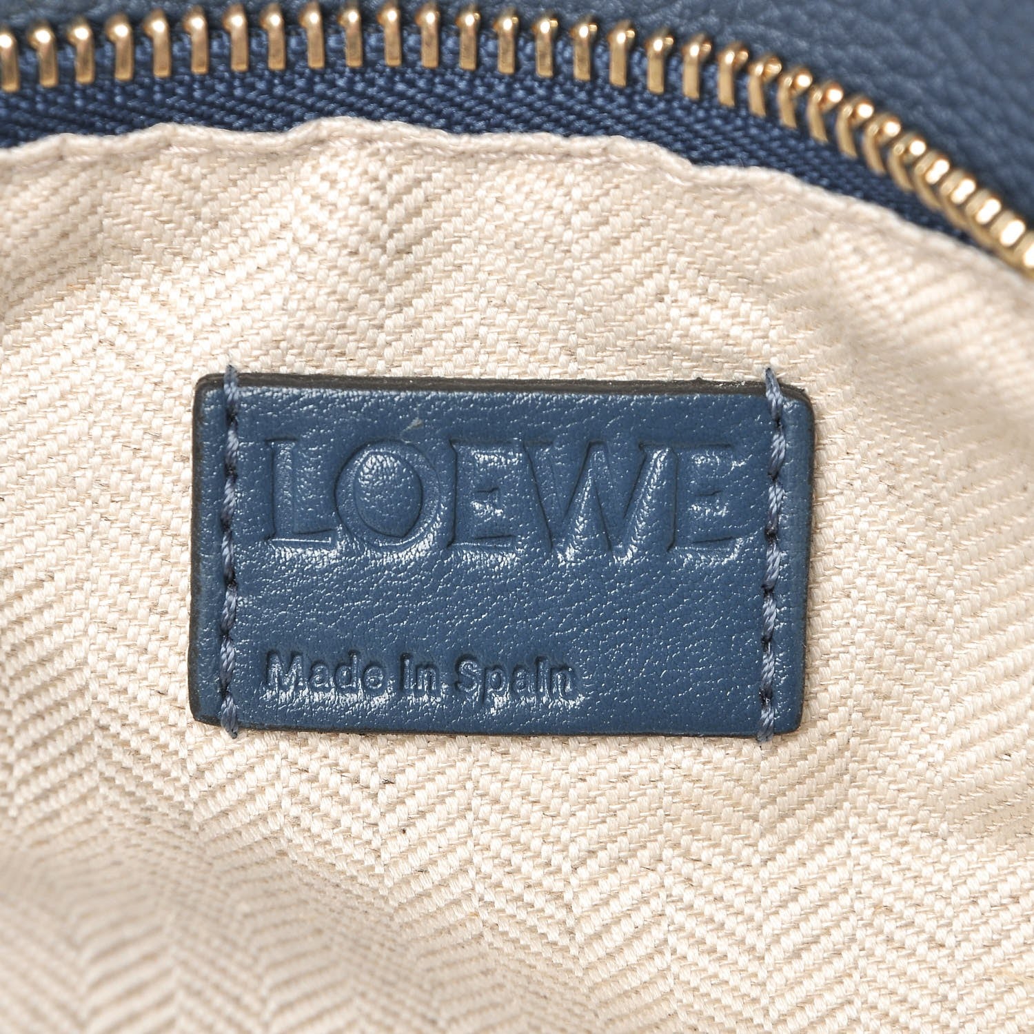 Loewe Grained Calfskin Small Puzzle Shoulder Bag Dark Blue 5 of 7