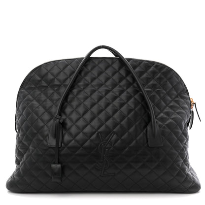 Saint Laurent Calfskin Quilted ES Giant Travel Bag Black 1 of 9