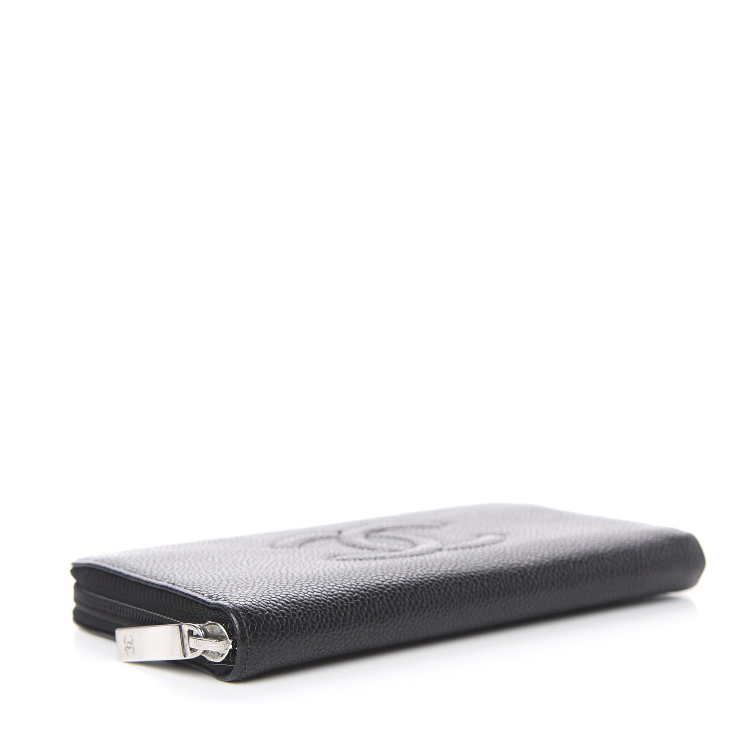 Chanel Caviar Timeless CC Large Gusset Zip Around Wallet Black 4 of 8