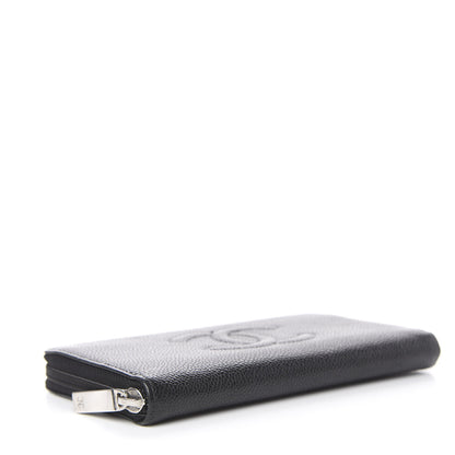 Chanel Caviar Timeless CC Large Gusset Zip Around Wallet Black 4 of 8