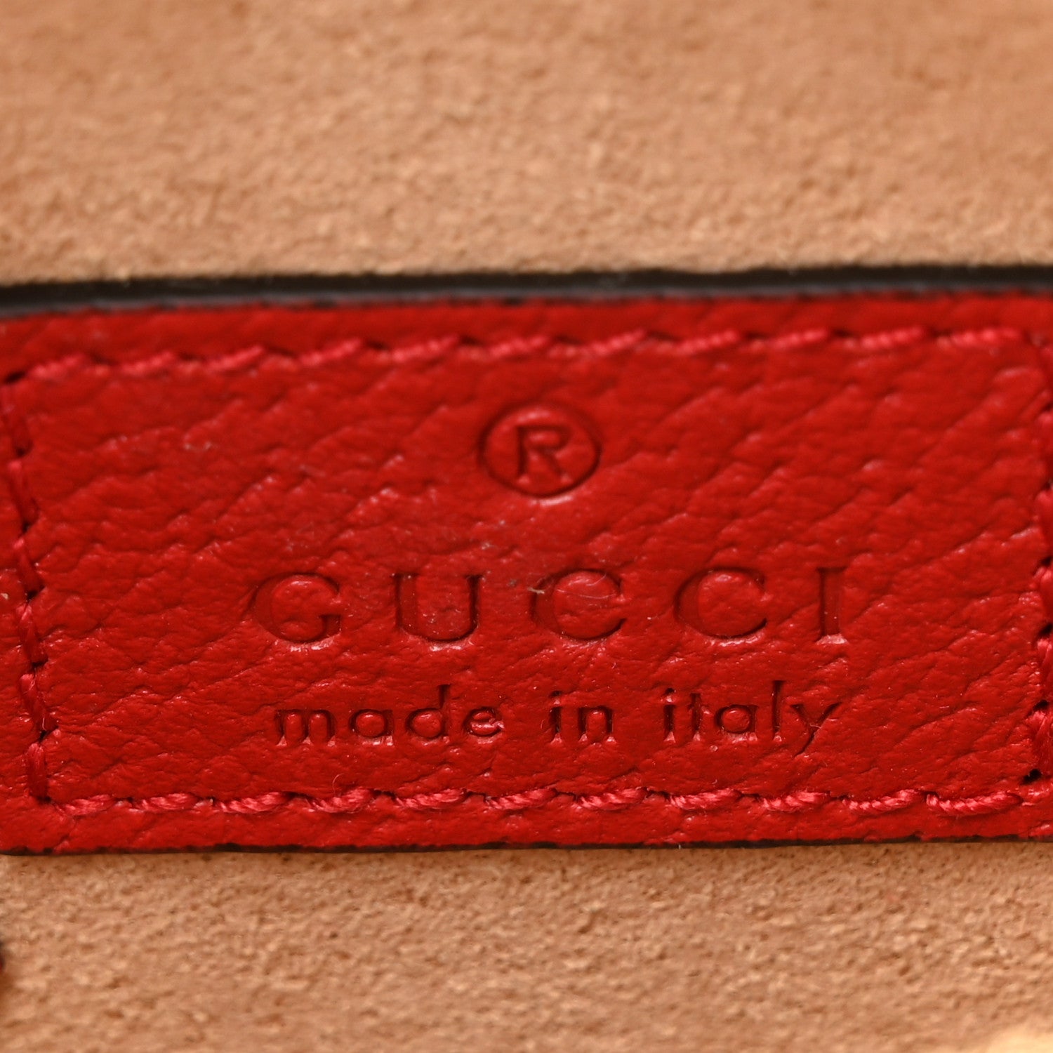 Gucci Textured Dollar Calfskin Retro Interlocking G Fruttini Strawberry Mini Crossbody Lobster Red Black New Acero 6 of 10