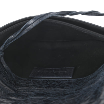 Balenciaga Agneau Classic Hardware Envelope Clutch Dark Night 4 of 8