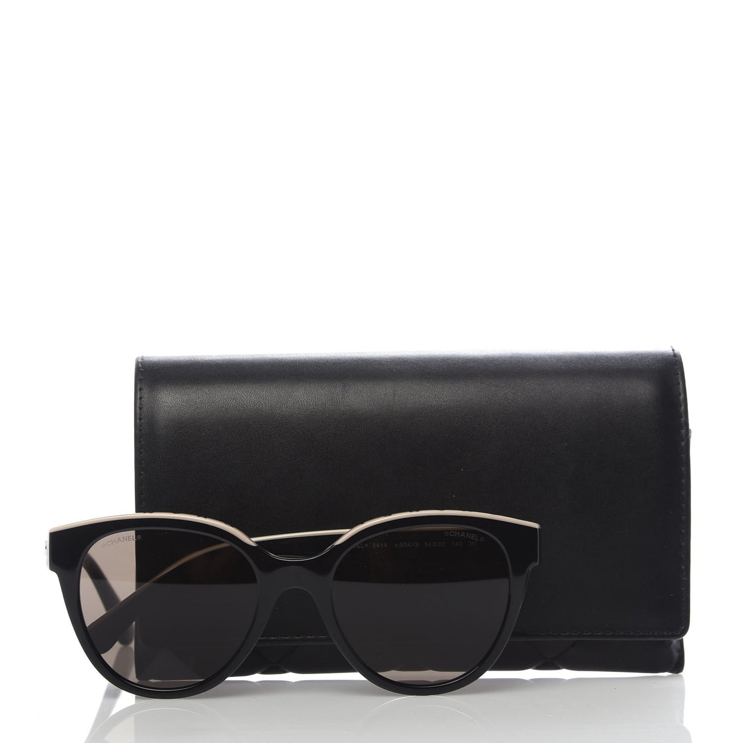 Acetate CC Butterfly Sunglasses 5414 Black Beige