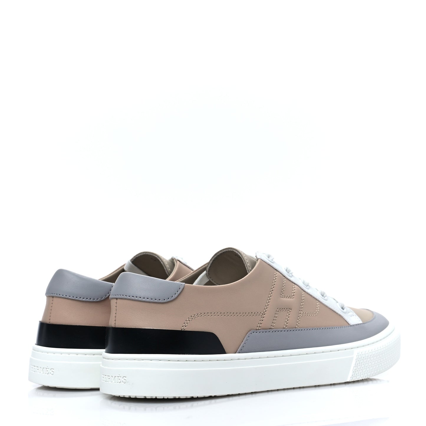 Calfskin Deep Sneakers 39 Beige Nude