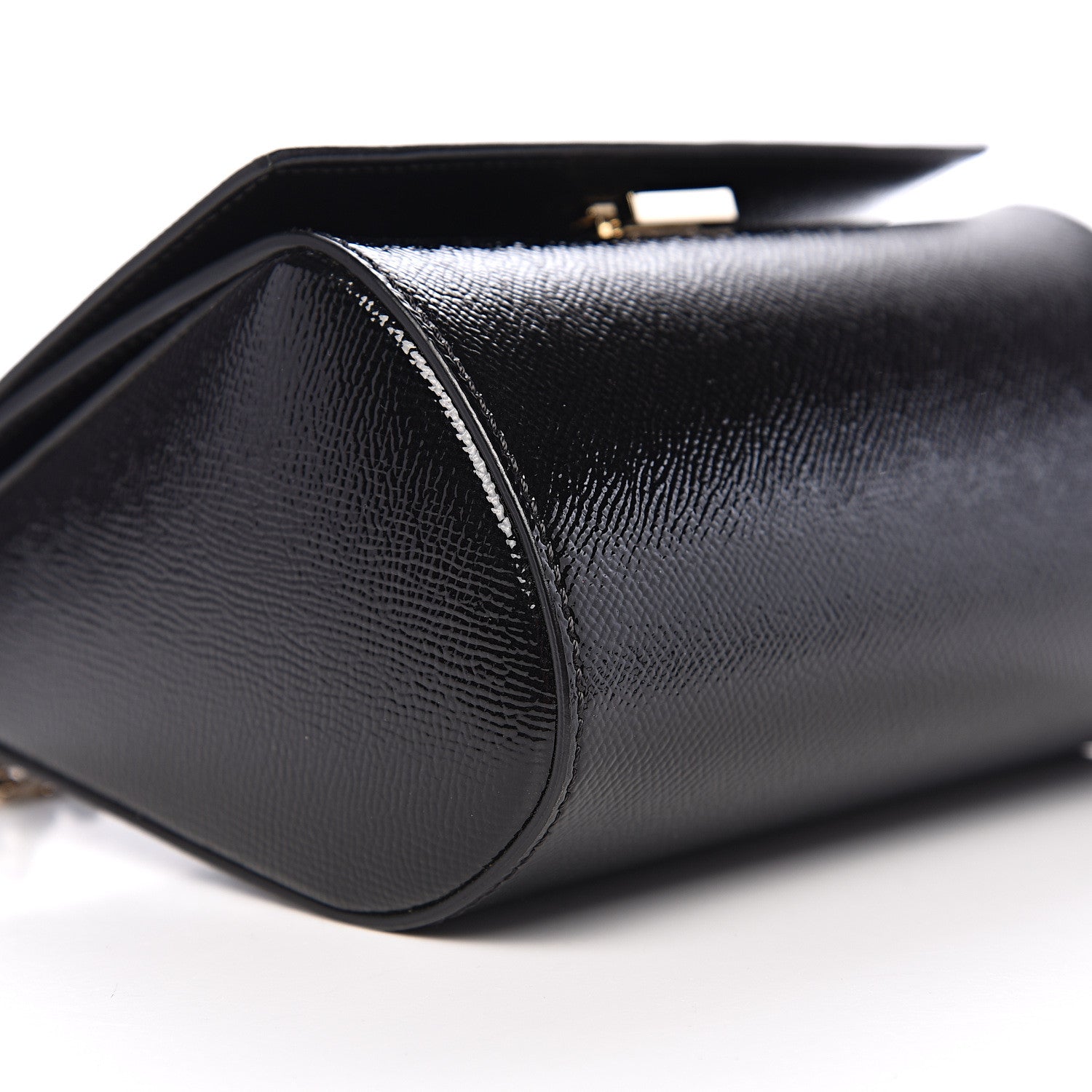 Givenchy Textured Patent Calfskin Mini Pandora Box Chain Crossbody Bag Black 7 of 9