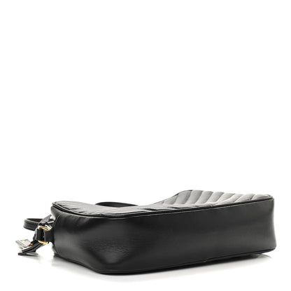 Saint Laurent Calfskin Matelasse Monogram Lou Camera Bag Black 4 of 21
