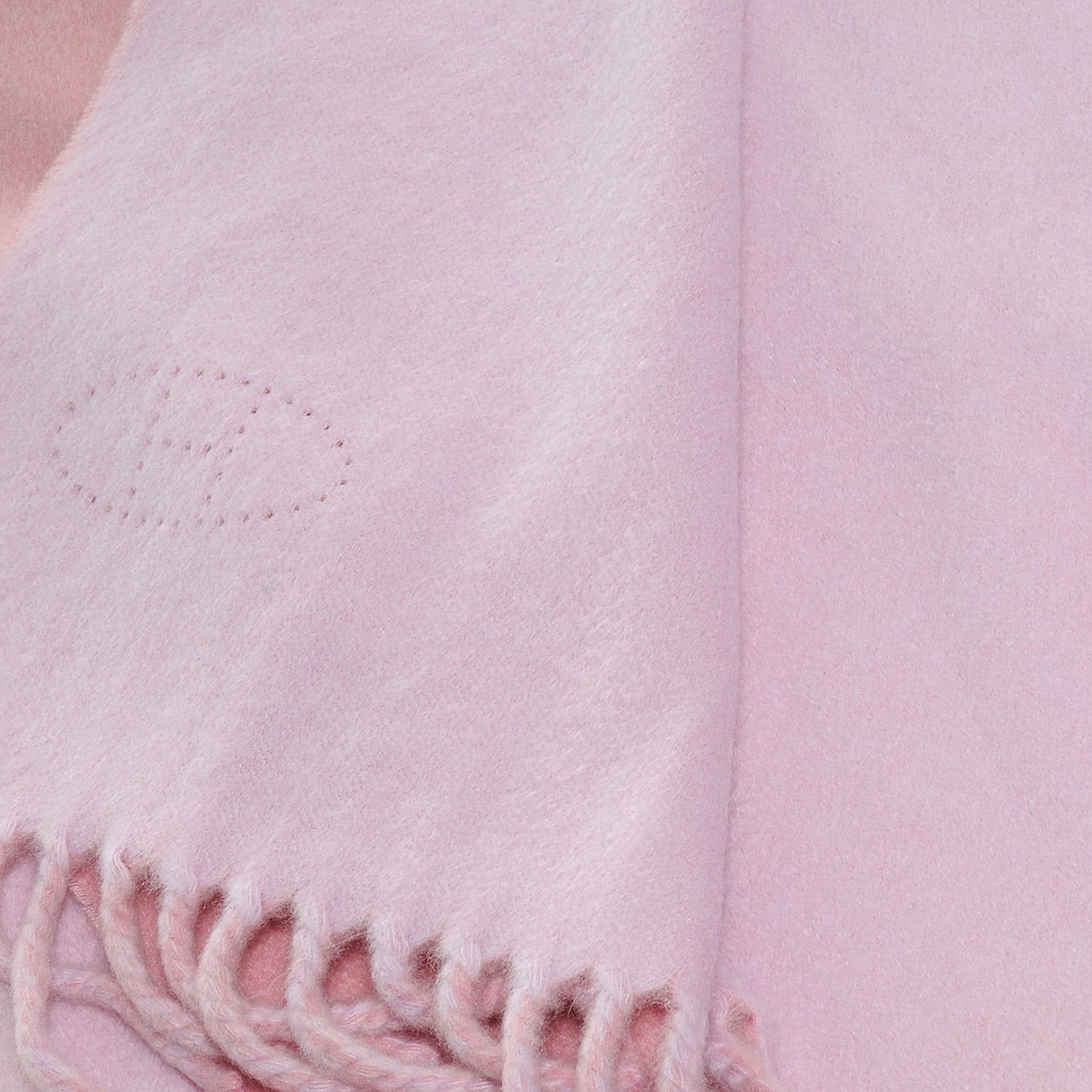 Cashmere Reversible Evelyne Scarf Rose Pale and Vieux Rose