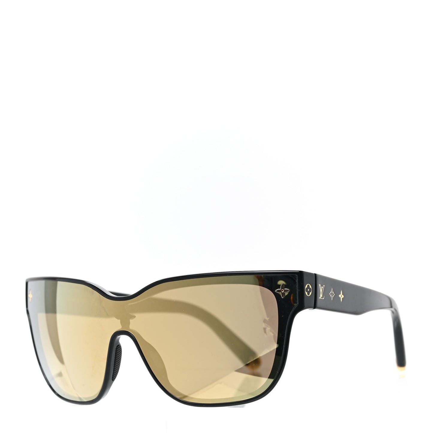 Nylon LV Shadow Square Sunglasses Z1843U Black
