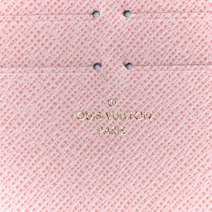 Louis Vuitton Damier Azur Pochette Felicie Chain Wallet Rose Ballerine 16 of 39