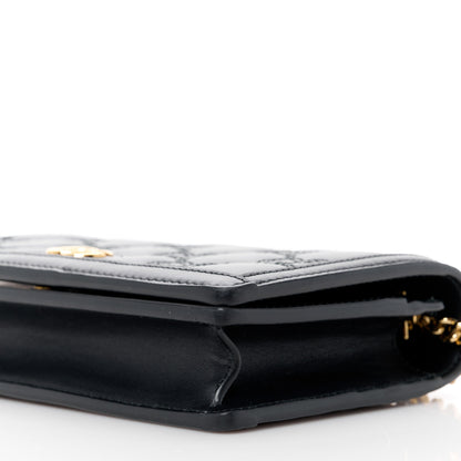 Gucci Calfskin GG Matelasse Chain Wallet Black 10 of 10