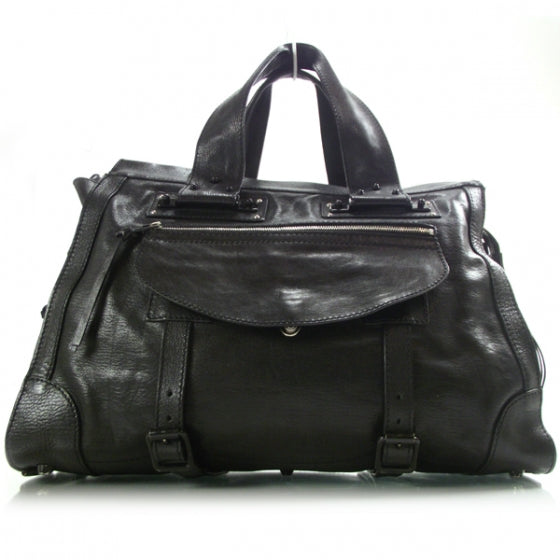 Leather Large Tracy Tote Black