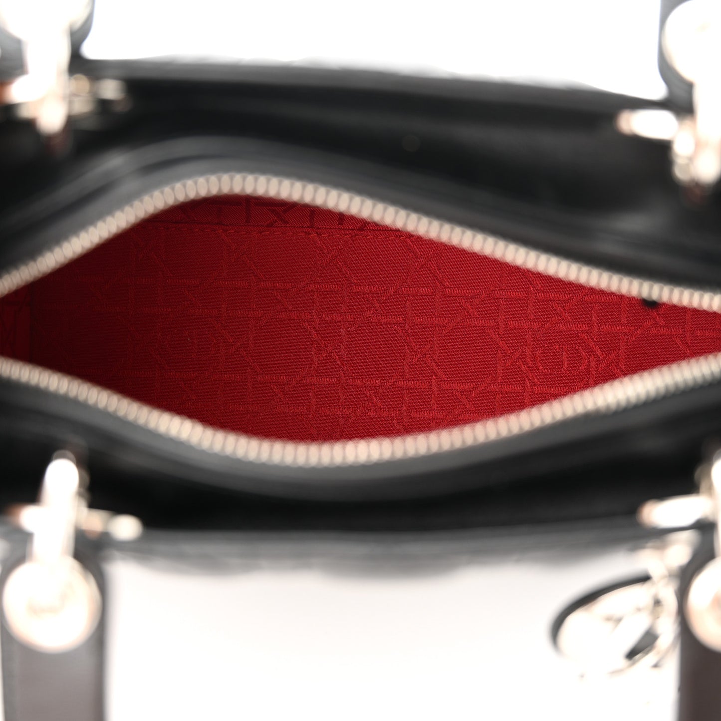 Lambskin Cannage Medium Lady Dior Black