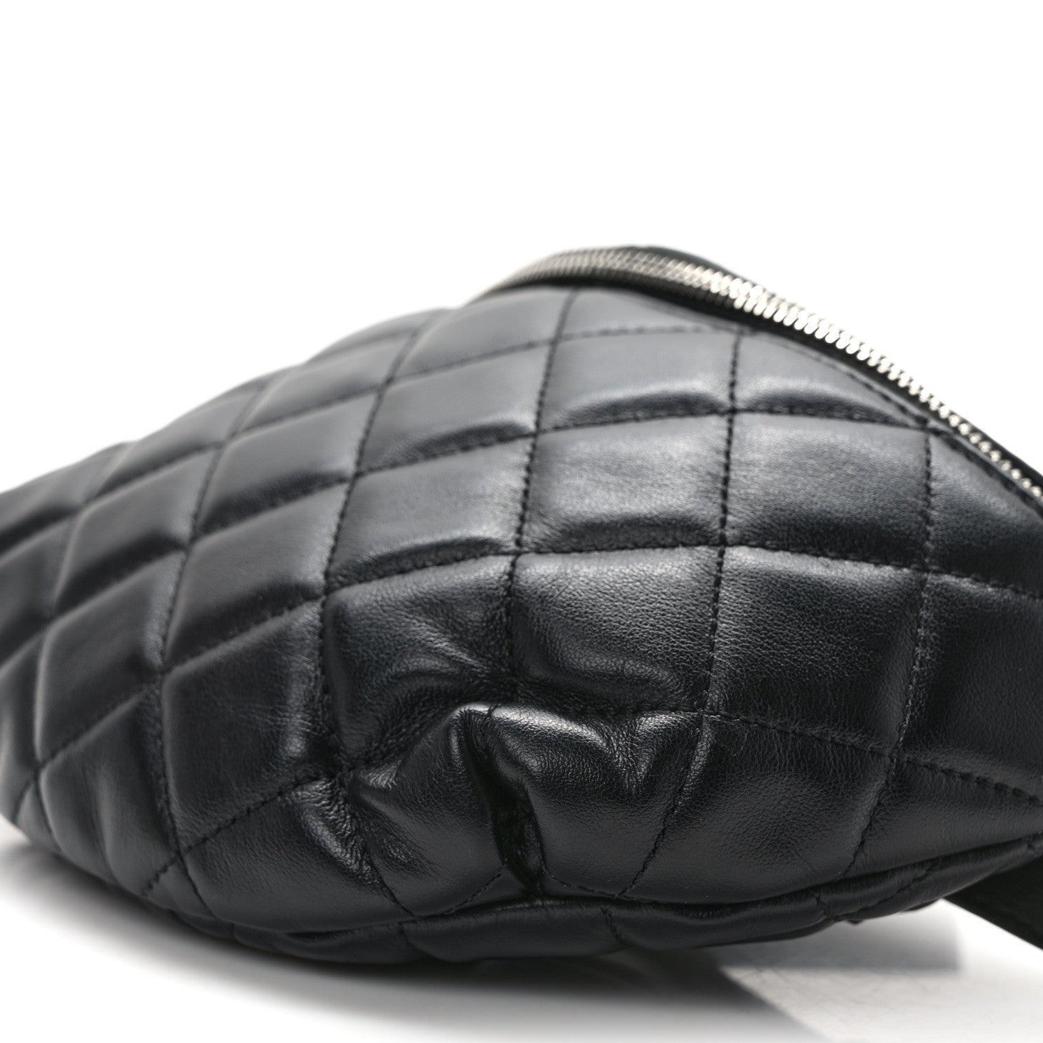 Chanel Calfskin Quilted Waist Belt Bag Black 10 of 10