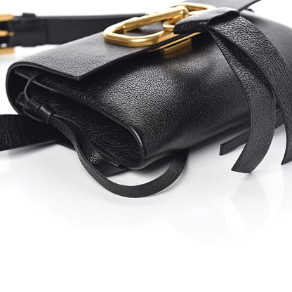 Valentino Garavani Textured Patent Calfskin VRing Belt Bag Black 7 of 9