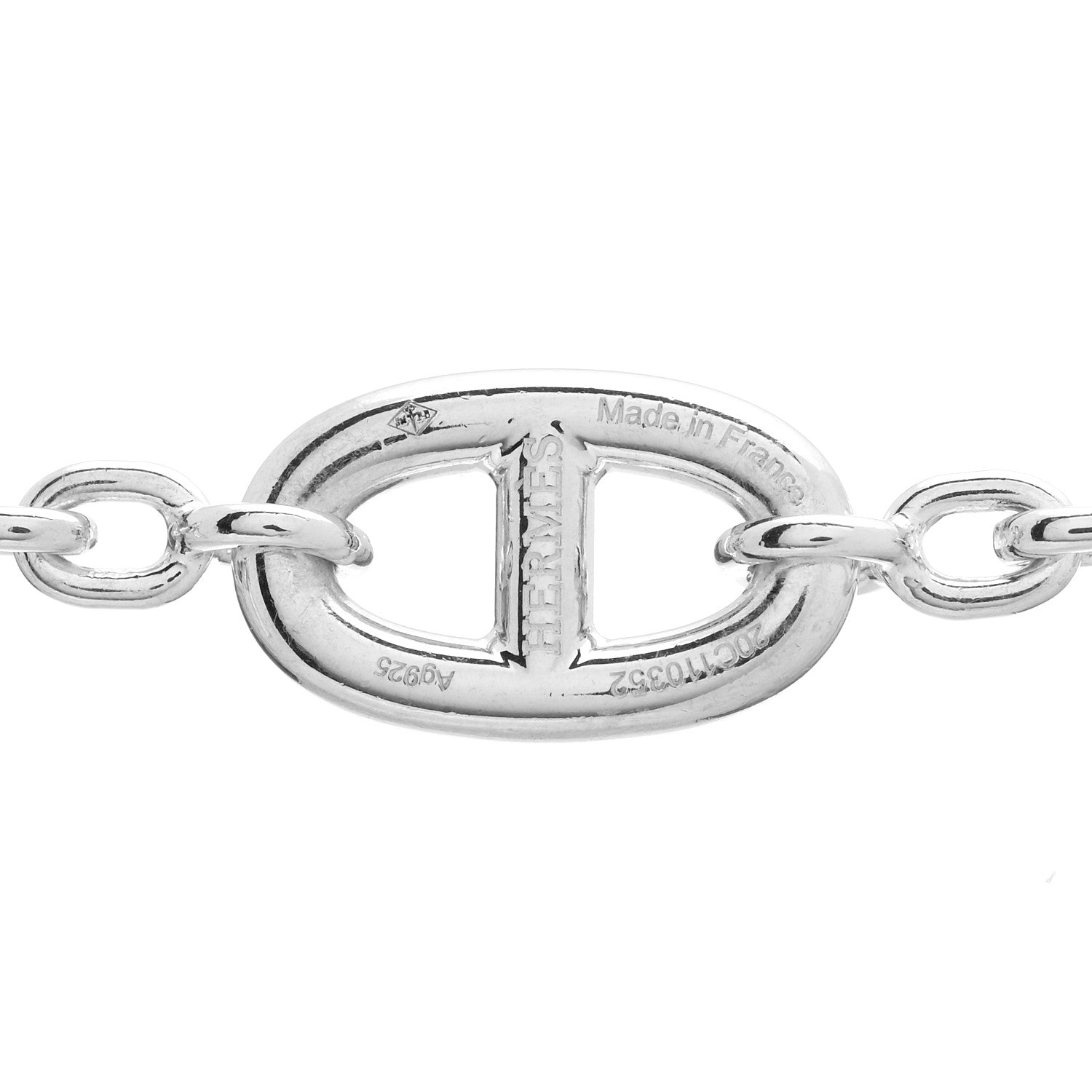 Hermes Sterling Silver Farandole Necklace 160 5 of 6