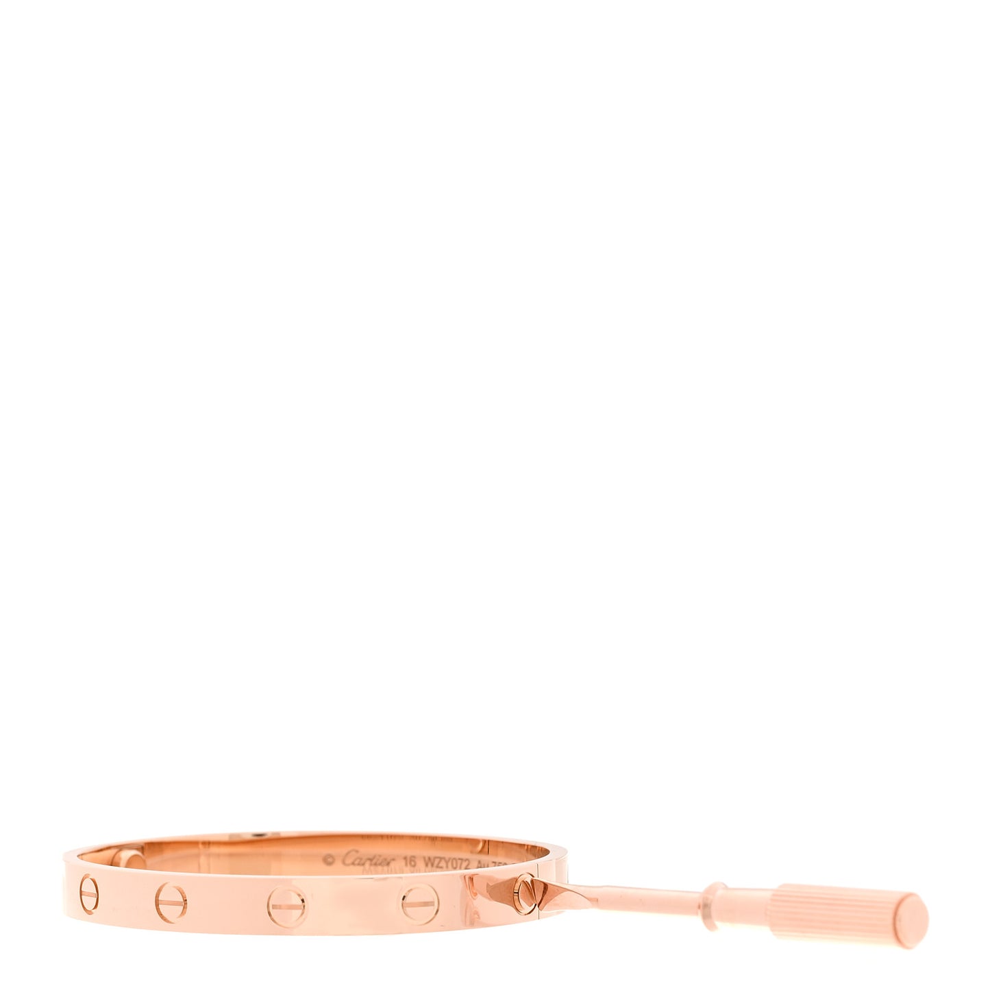 18k Pink Gold Love Bracelet 16