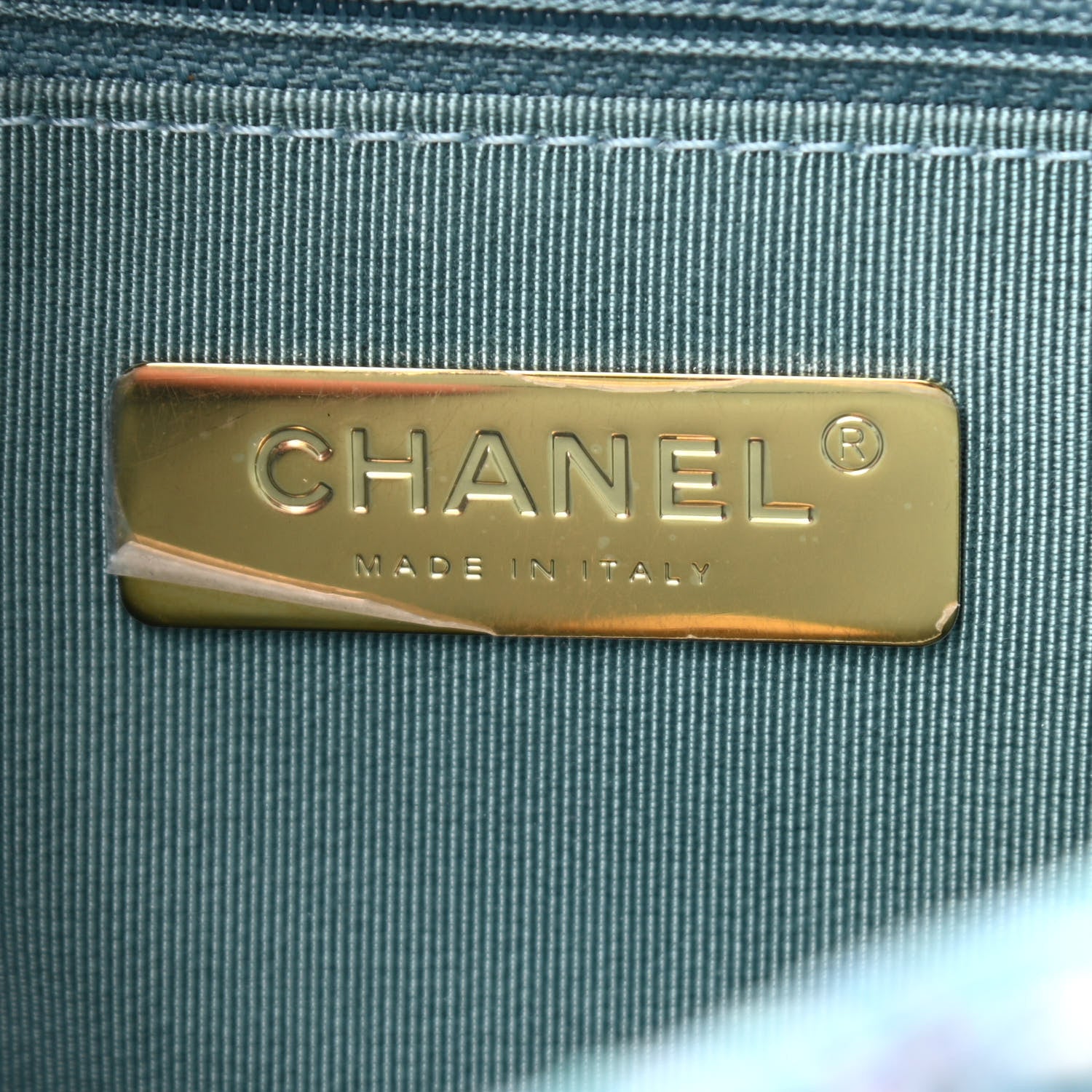 Chanel Tweed Quilted Medium Chanel 19 Flap Blue Multicolor 6 of 11