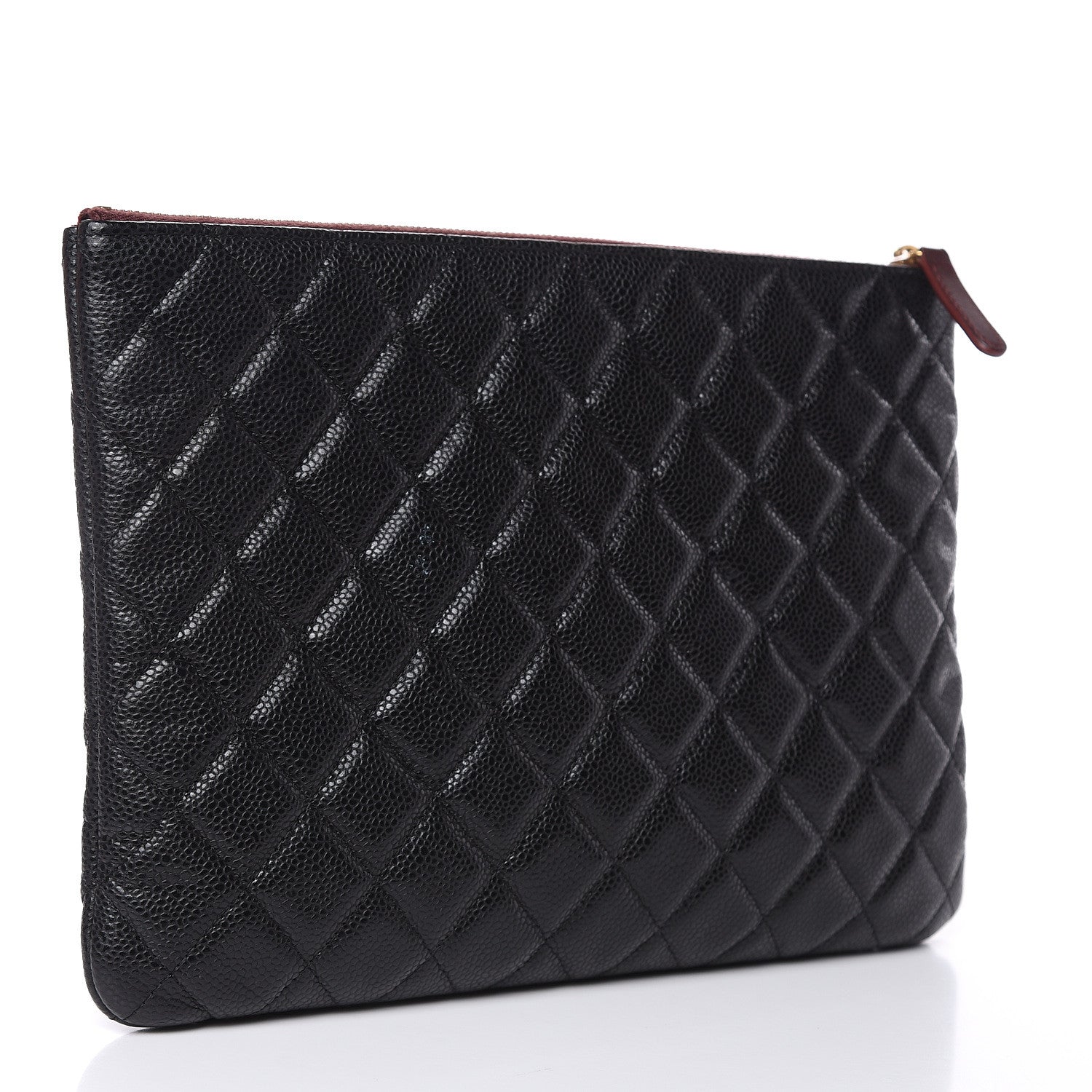 Chanel Caviar Quilted Medium Cosmetic Case Black 3 of 7