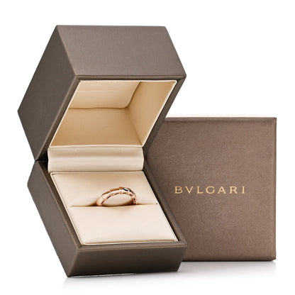 Bulgari 18K Rose Gold Serpenti Viper Band Ring 53 6.5 6 of 6