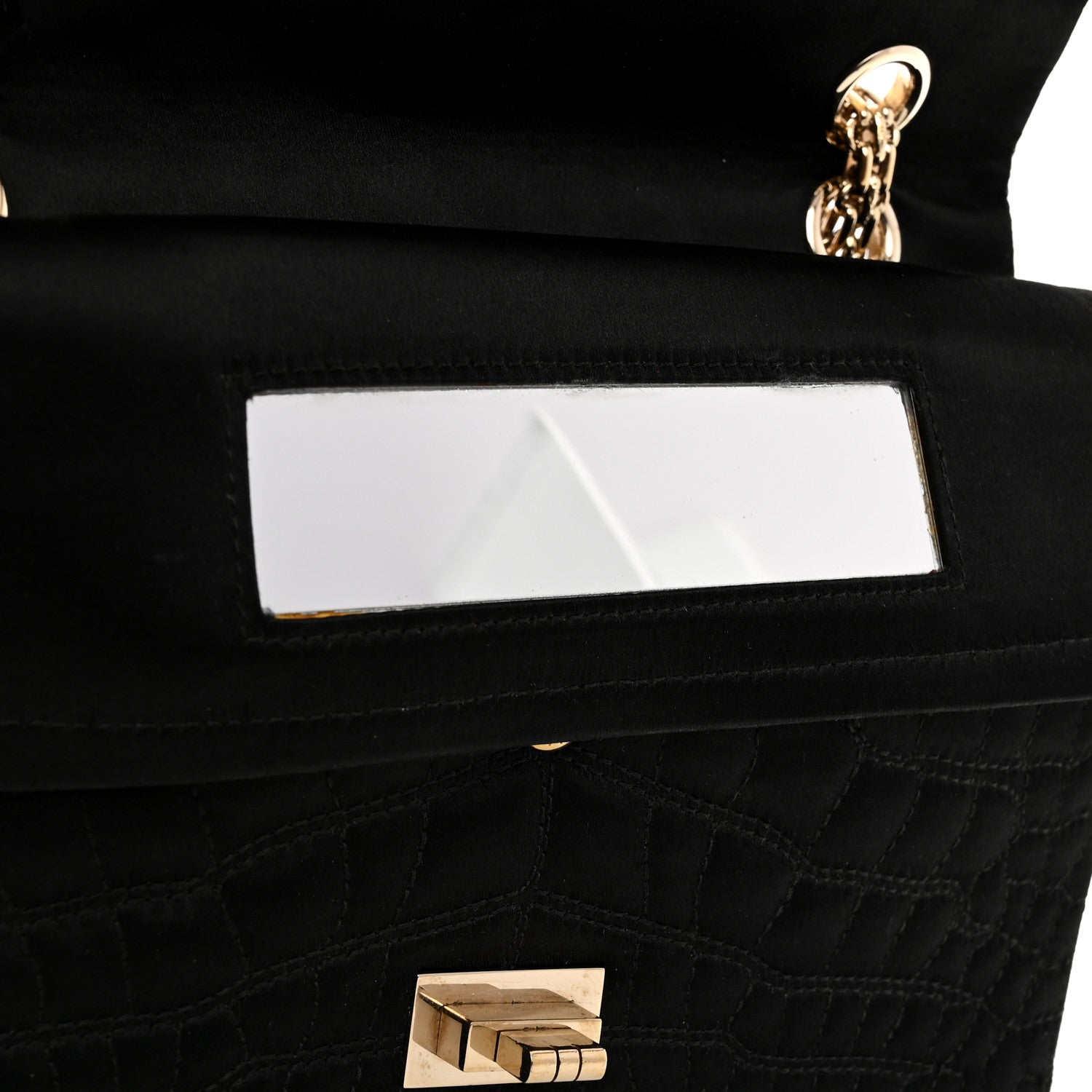 Chanel Jersey Coco's Croc 2.55 Reissue 225 Flap Black 8 of 12