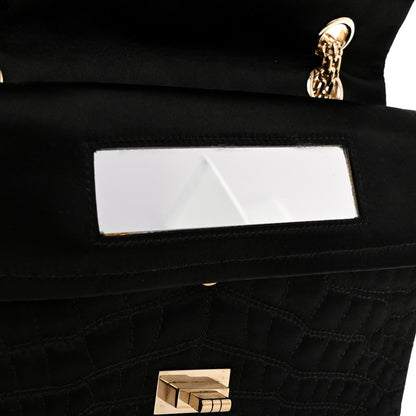 Chanel Jersey Coco's Croc 2.55 Reissue 225 Flap Black 8 of 12