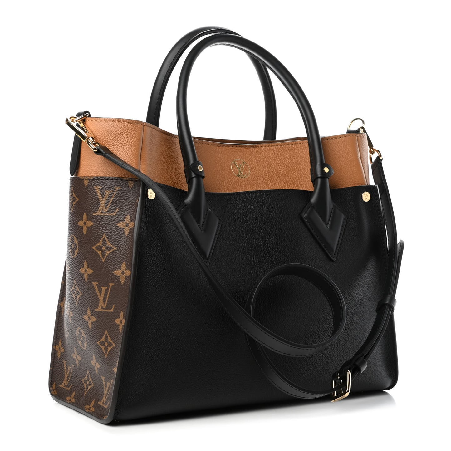 Calfskin Monogram On My Side Black