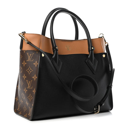 Louis Vuitton Calfskin Monogram On My Side Black 2 of 4