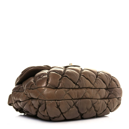 Chanel Lambskin Bubble Quilt Flap Brown 4 of 14