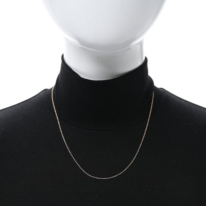 Tiffany 18K Rose Gold Chain Necklace 18" 2 of 4