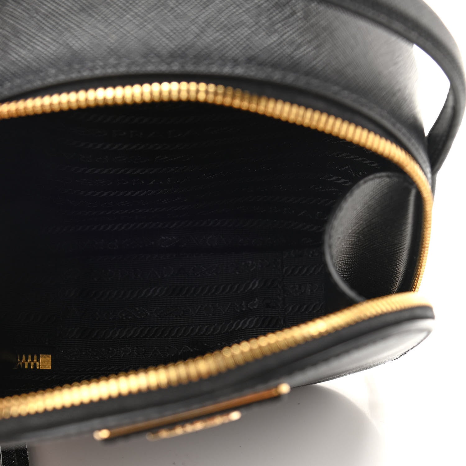 Prada Saffiano Lux Mini Odette Backpack Black 4 of 8