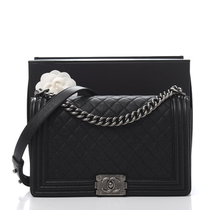Chanel Caviar Quilted New Medium Boy Flap Black 12 of 12
