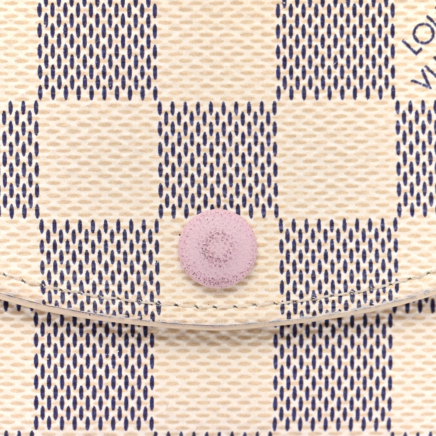Louis Vuitton Damier Azur Rosalie Coin Purse Rose Ballerine 7 of 12