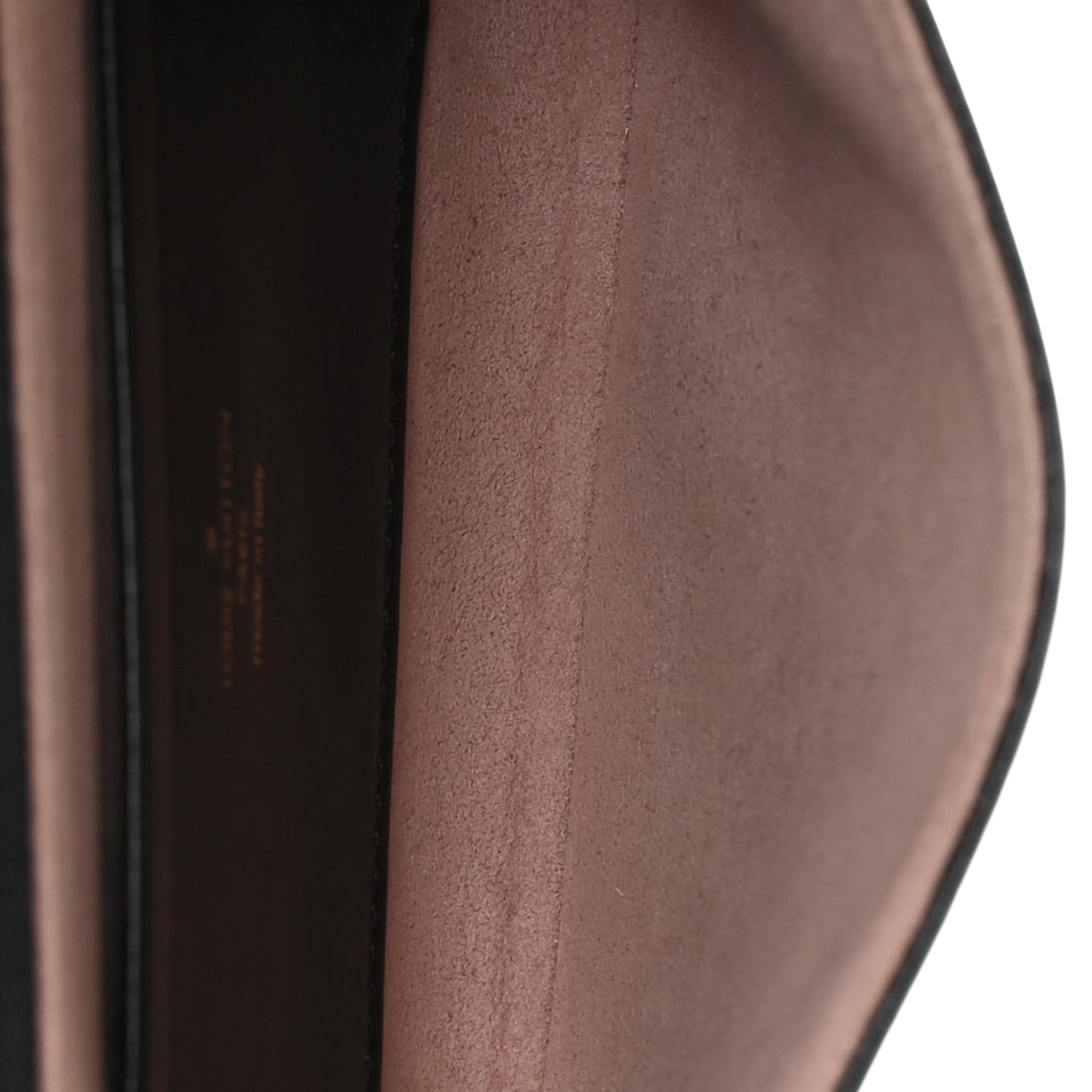 Lambskin Embossed Monogram Pochette Coussin Black