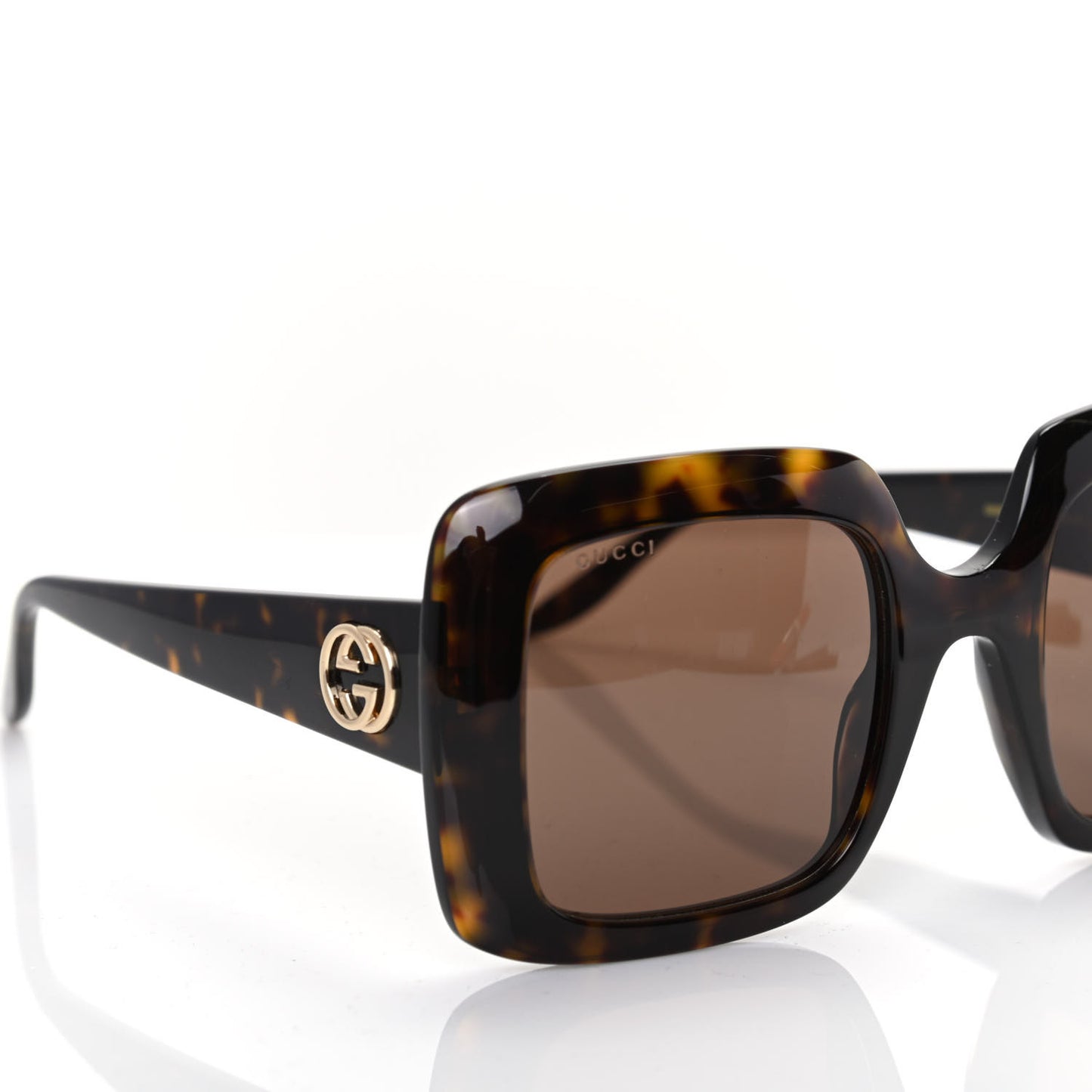Acetate Square Frame Sunglasses GG0896S Tortoise
