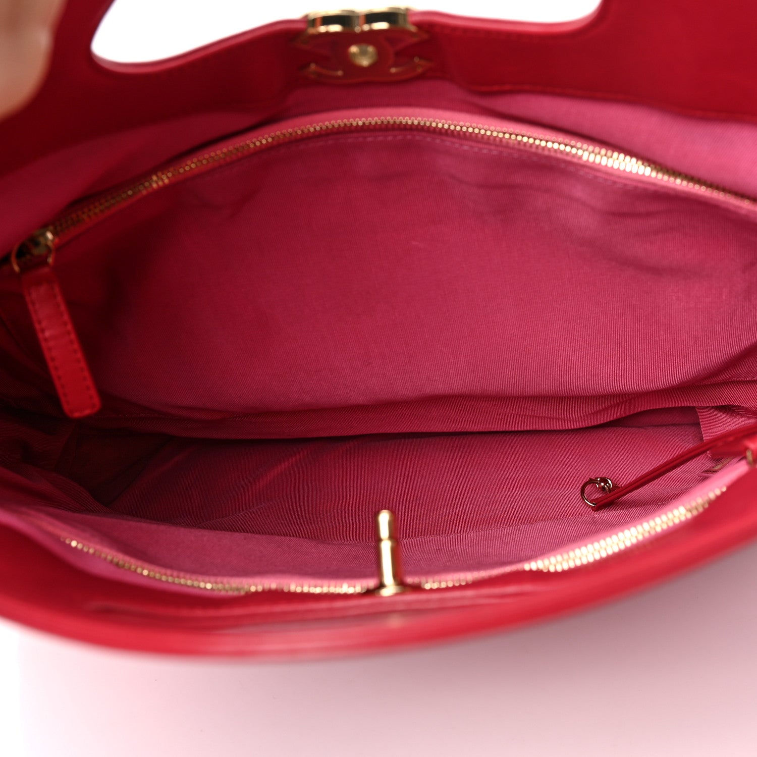 Chanel Lambskin Quilted Large 31 Shopping Bag Pink Light Red 5 of 9
