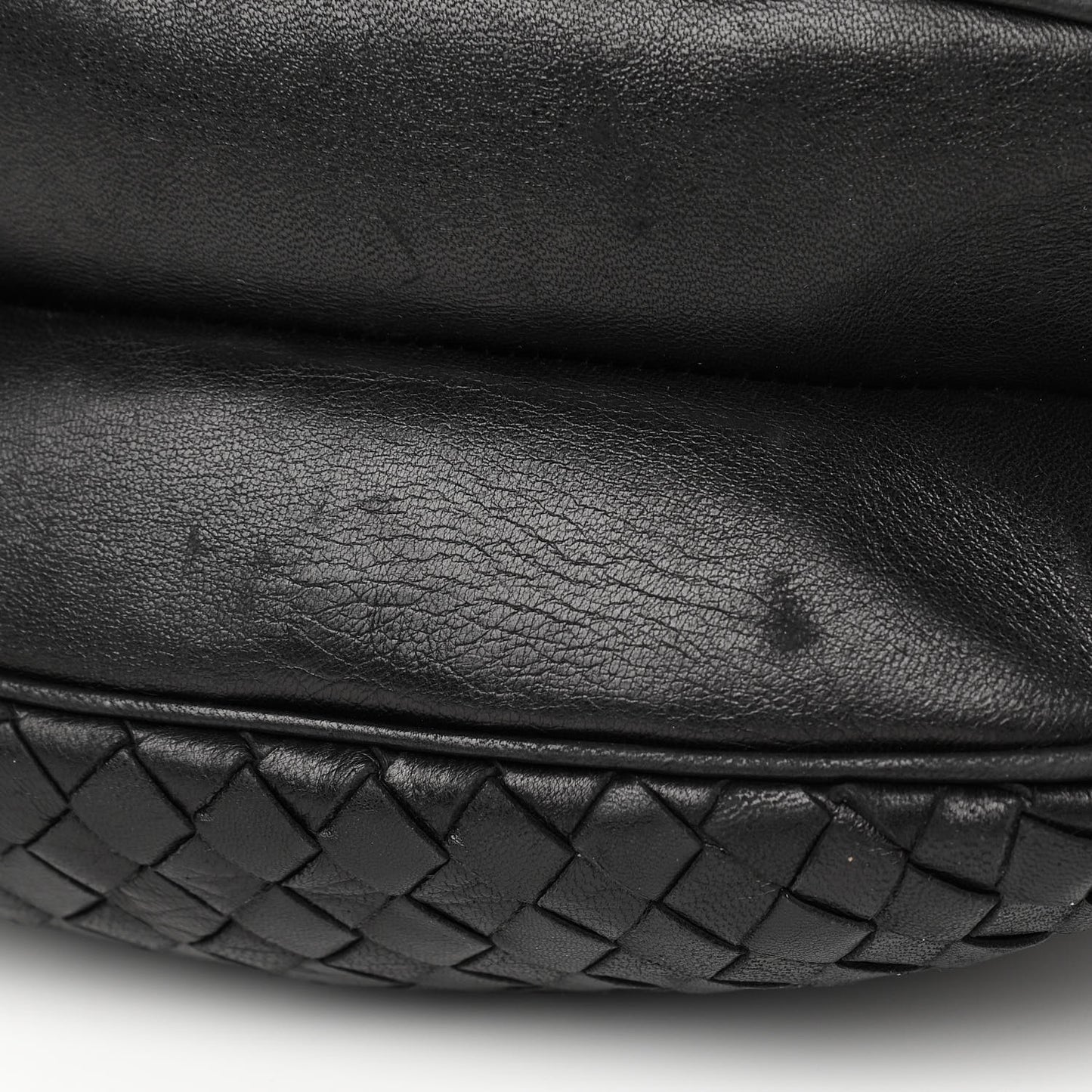 Nappa Intrecciato Crossbody Black