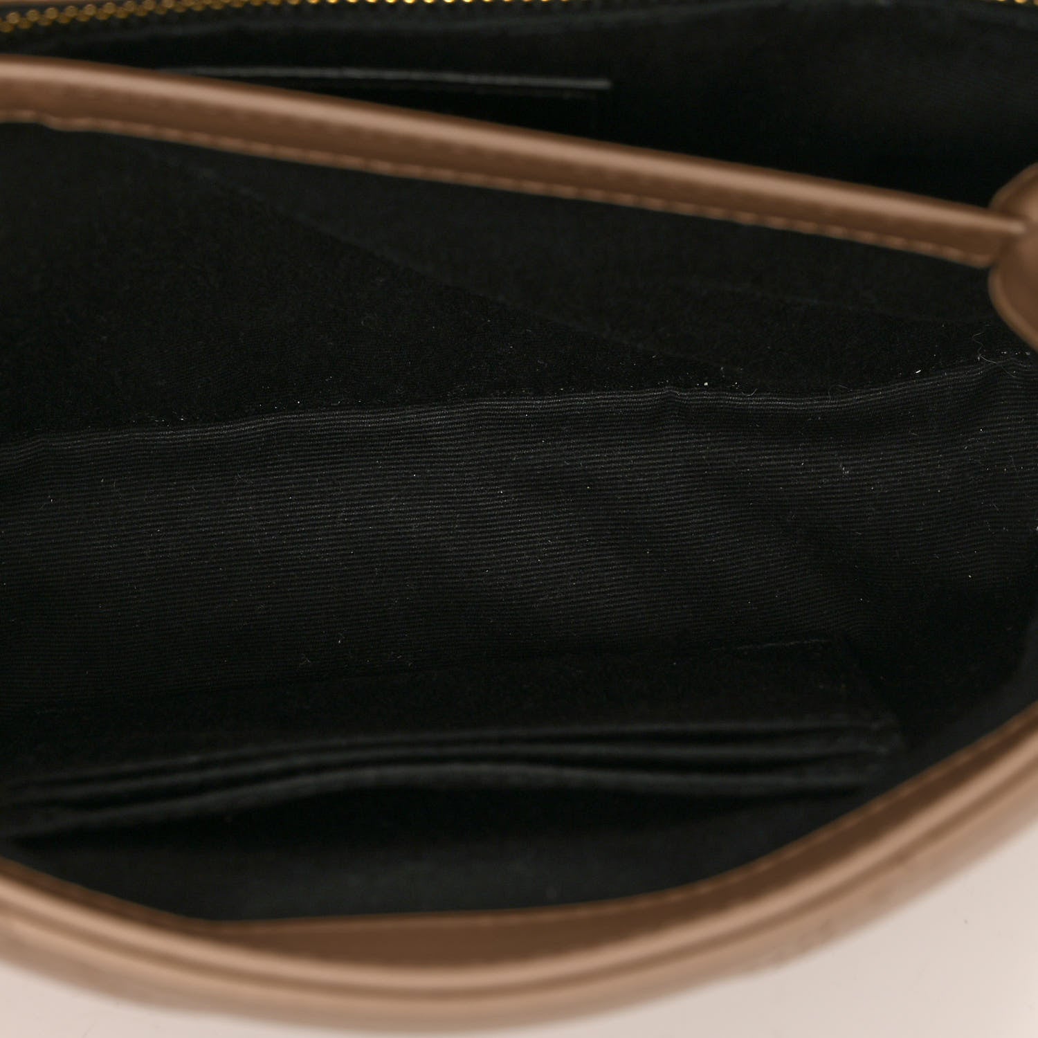Saint Laurent Calfskin Y Quilted Monogram Toy Loulou Crossbody Bag Dark Beige 5 of 10