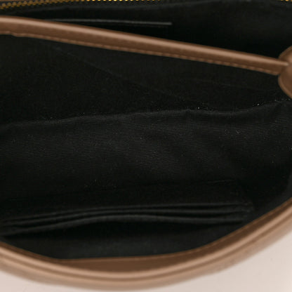 Saint Laurent Calfskin Y Quilted Monogram Toy Loulou Crossbody Bag Dark Beige 5 of 10