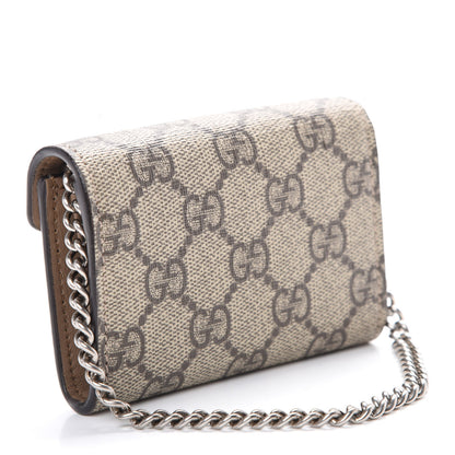Gucci GG Supreme Monogram Dionysus Coin Purse Taupe 2 of 5