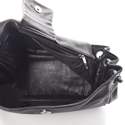 Chanel Metallic Goatskin Luxe Ligne Flap Black 5 of 11