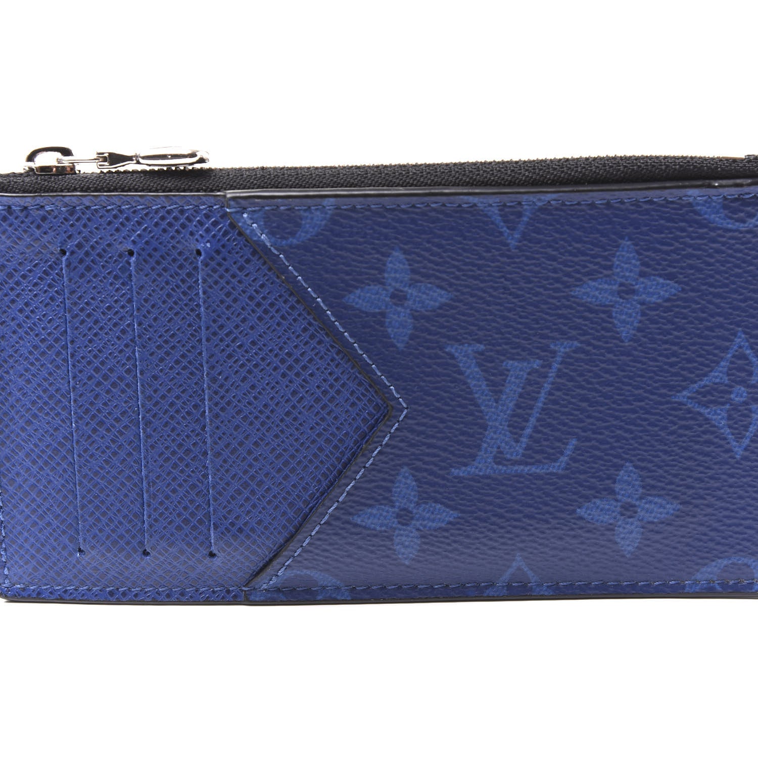 Louis Vuitton Monogram Taiga Coin Card Holder Cobalt 6 of 10