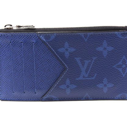 Louis Vuitton Monogram Taiga Coin Card Holder Cobalt 6 of 10