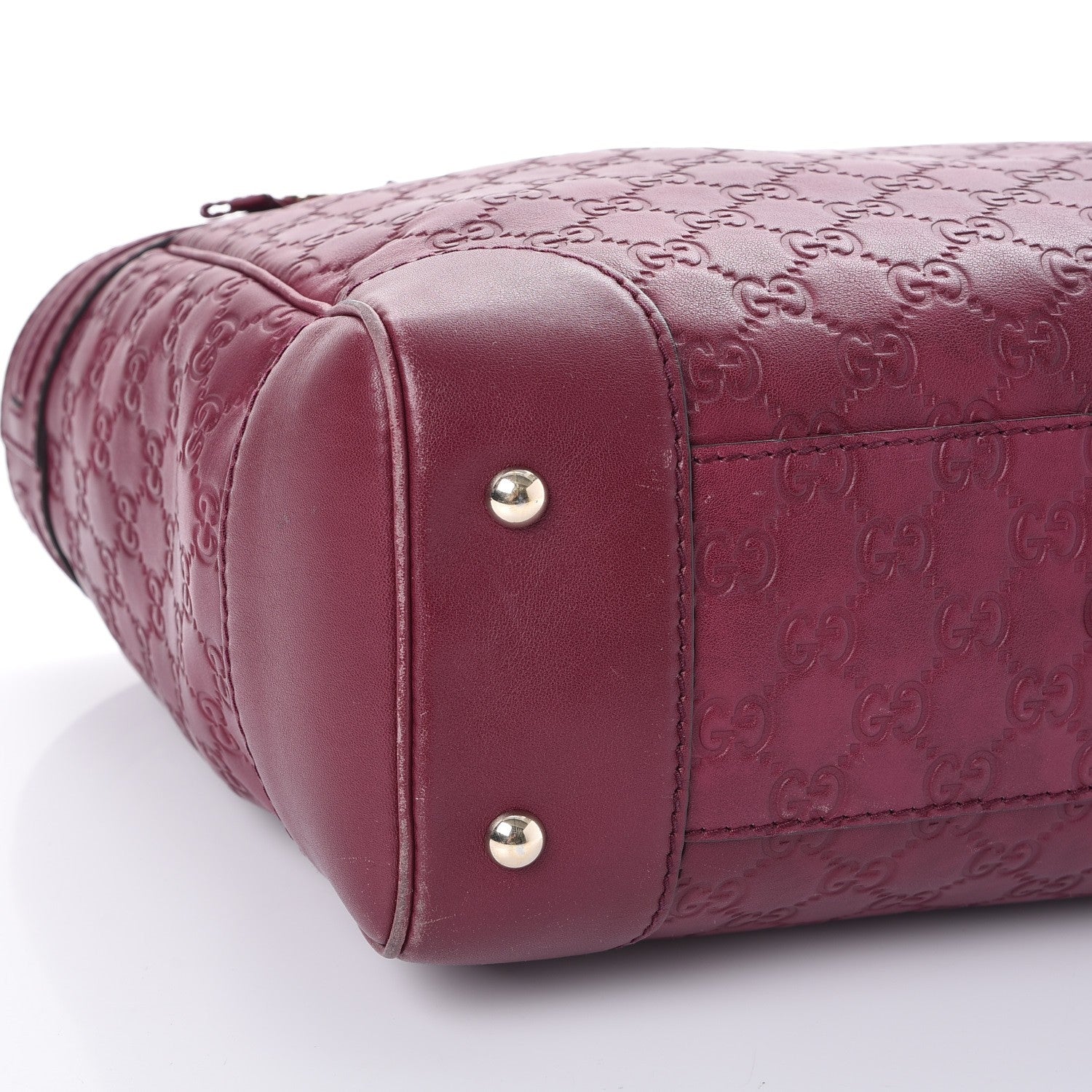 Gucci Guccissima Medium Mayfair Tote Cherry 17 of 19