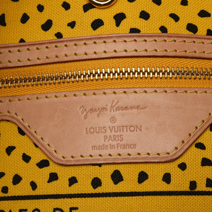 Louis Vuitton Monogram Kusama Waves Neverfull MM Yellow 6 of 9