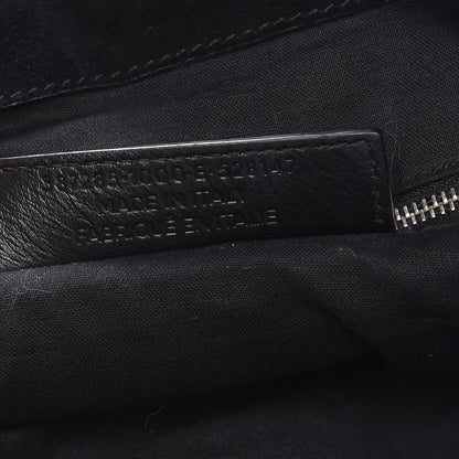 Balenciaga Suede Shearling Classic Silver Hardware Traveler Backpack Black 7 of 9