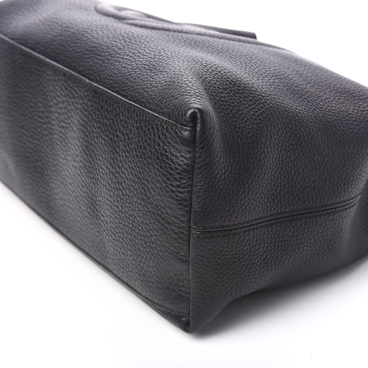 Gucci Pebbled Calfskin Medium Soho Chain Shoulder Bag Black 8 of 9
