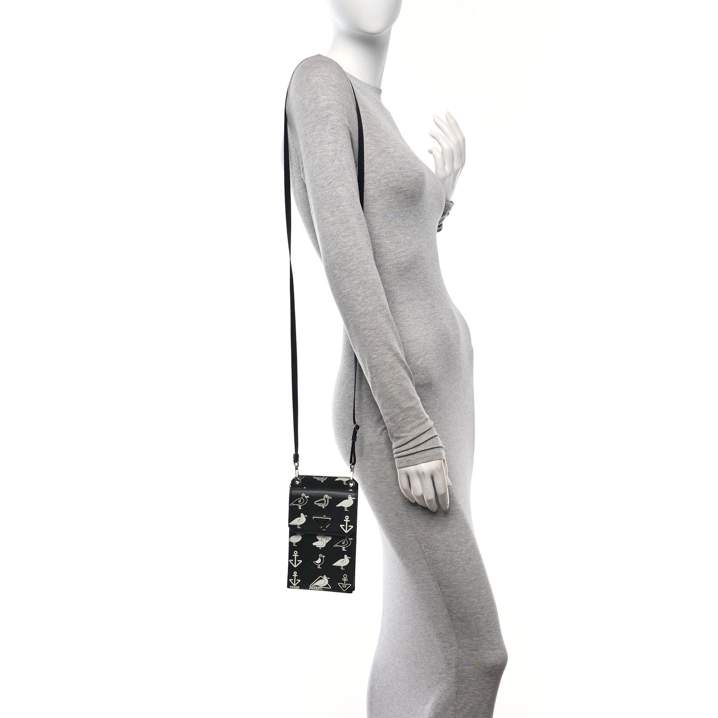Saffiano Seagull Smartphone Case Black